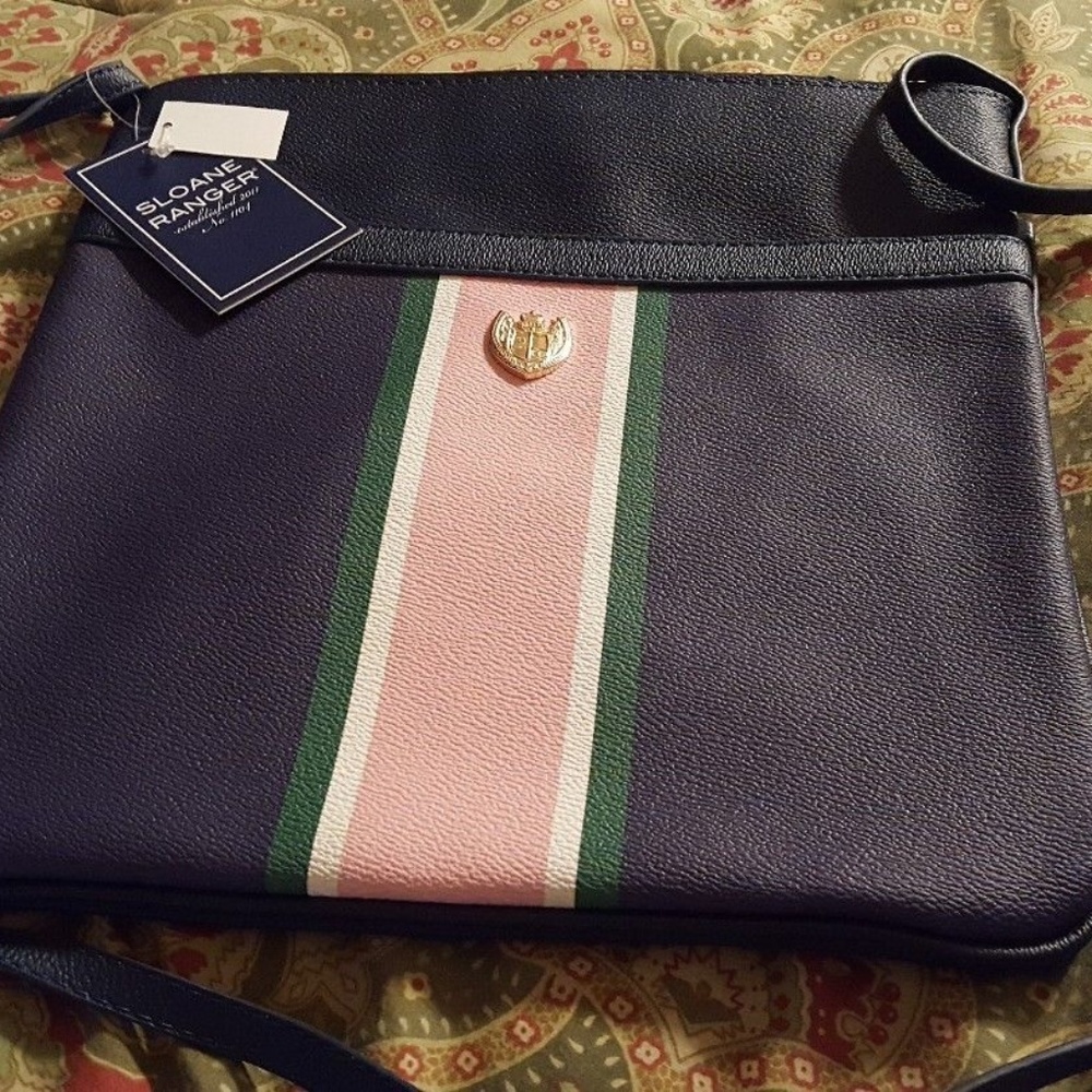 Sloane Ranger navy Chelsea Crossbody new with tag